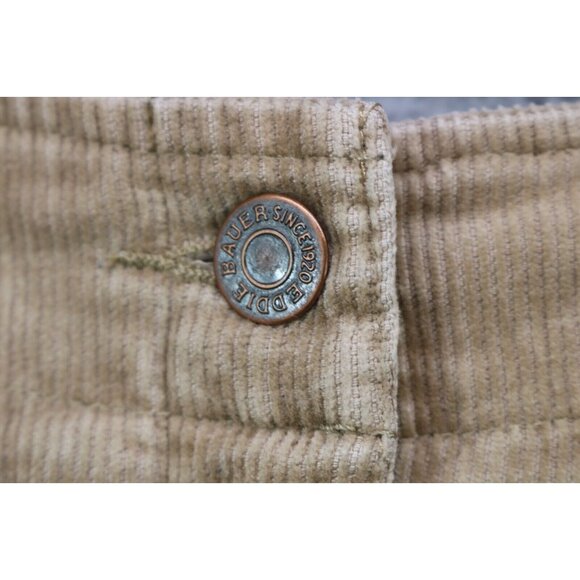 Eddie Bauer Tan Corduroy Stretch Skirt-Size 12-Pockets-Lagenlook - Picture 4 of 13